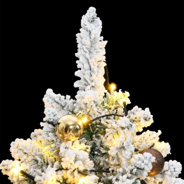 Künstlicher Weihnachtsbaum Klappbar Christbaum Kunstbaum Weihnachten Künstlicher Weihnachtsbaum Dekobaum Tannenbaum für Weihnachten Dekoration 150 LEDs & Kugeln 150 cm Grün und
