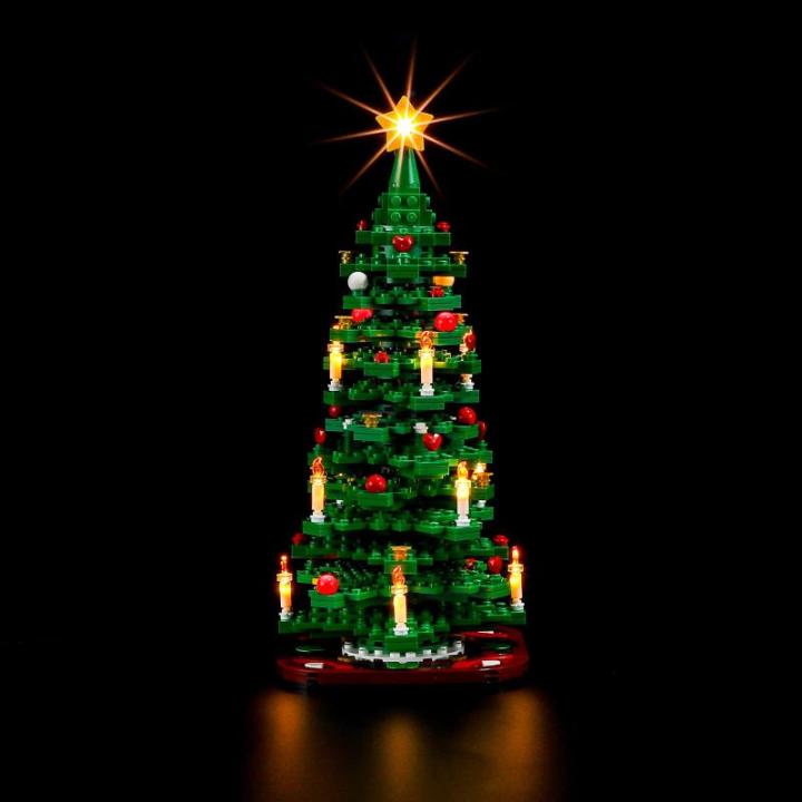 Led-verlichtingsset voor LEGO-40573 kerstboom - compatibel met Lego bouwstenen model - exclusief de Lego-set
