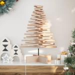 Weihnachtsbaum, Tannenbaum Holz zum Schmücken, Christbaum Holzbaum DIY Weihnachten Dekoration, Dekobaum Weihnachtsdeko, 80cm Massivholz Kiefer