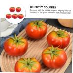 1 Satz Nachahmung Tomate Künstliche Tomaten Dekorative Tomaten Realistisches Gemüsemodell Künstliches Gemüsemodell Gefälschtes Tomatenmodell Künstliche Früchte Schaum Rot 5s