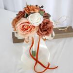 Künstlicher Blumenstrauß mit Pfingstrose und Rose für Hochzeiten, dekorative Blumenornamente, Handheld für Brautstrauß, Hochzeitsfeier