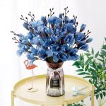 Kunstblumen Künstliche Orchideen-Fälschungspflanzen für den Innenbereich, künstliche Blumenarrangements mit Glasvase, Tischpflanzen für Zuhause, Schlafzimmer, Dekoration für 