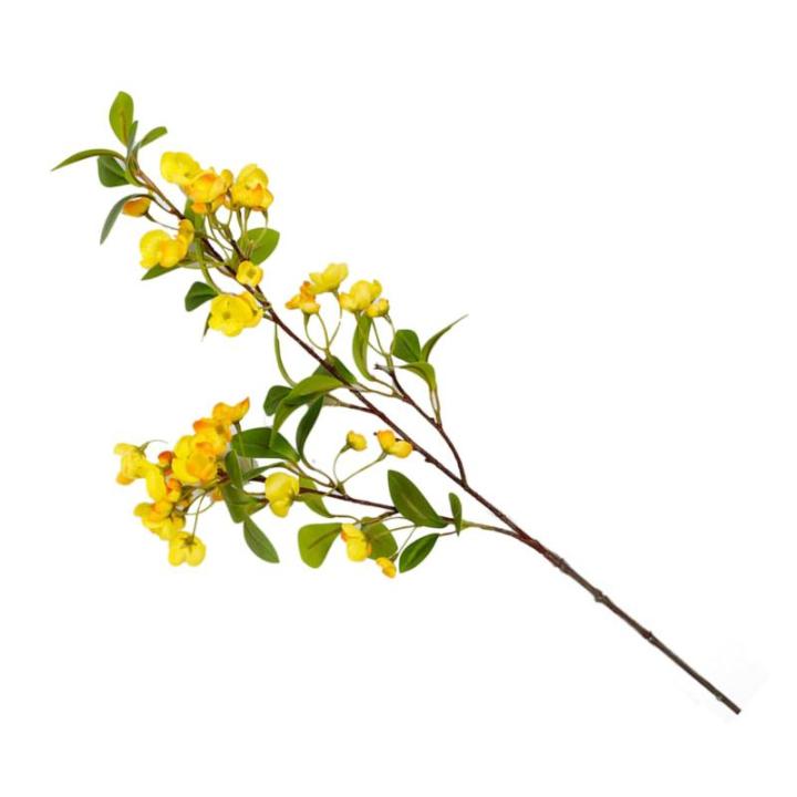 Hortensie, künstliche Blume, einzelne künstliche Hortensie, Blumenstrauß, Blumenarrangement, Dekoration für Zuhause, DIY, Hochzeit, Tafelaufsatz (Gelb)