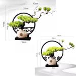 Kunstmatige Bonsai Boom Simulatie Welkom Pine Bonsai Scherm Decoratie Zen Woonkamer Decoratie Gateway Kast Kantoor Kunstmatige Bomen Planten (Maat: B)