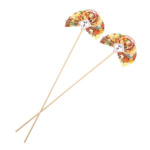2St Blumenstab Blumenarrangement spaß blumengesteck passenge dekoring Blumendekor japanische Cupcake-Topper DIY-Fan-Pick Blumenstrauß-Stick Sushi-Arrangement-Sticks Plastik Golde