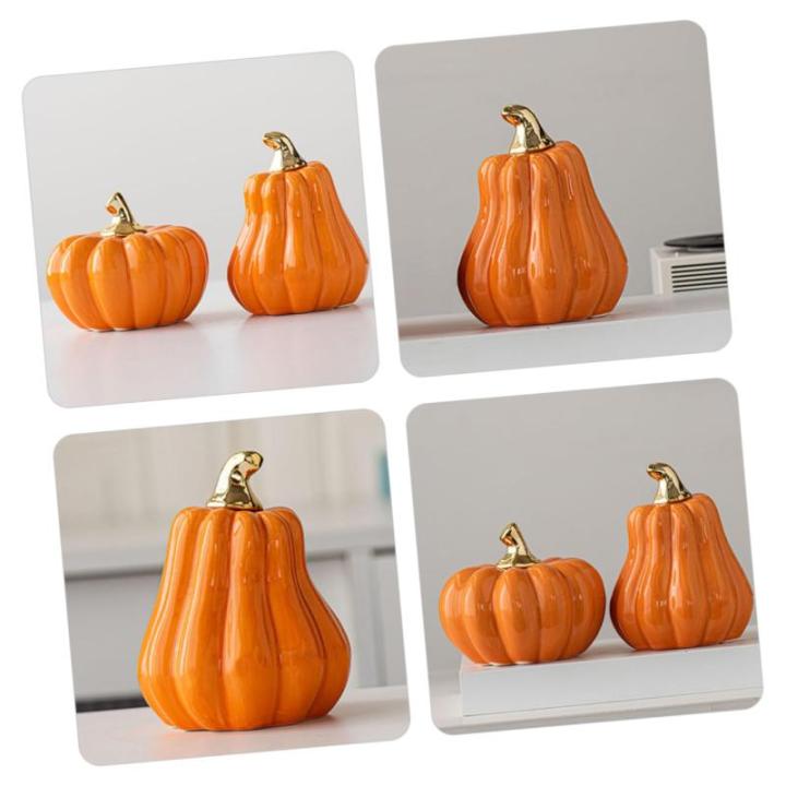 Scandinavische keramische pompoen herfstdecoratie pompoen decoratieve pompoenen realistische pompoenversiering mini-pompoenen van porselein pompoen decoratief figuur herfstpompoen 