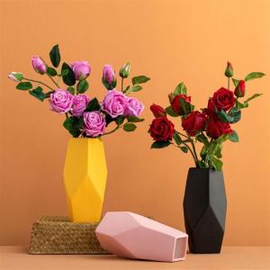 Kunstblumen Künstliche Blumen für den Innenbereich, Simulationsstrauß-Set mit Vase, künstliche Seidenblumen, Dekoration für Tischdekoration zu Hause für jeden Anlass