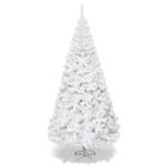 Kunstkerstboom, dennenboom met metalen standaard, pvc-naalden, kunstboom, ideaal voor thuis, kantoor, winkels en hotels, wit