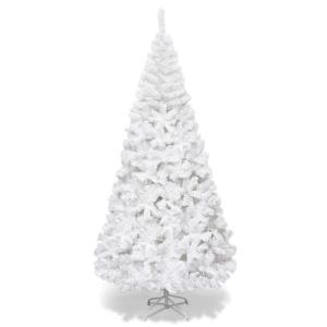 Kunstkerstboom, dennenboom met metalen standaard, pvc-naalden, kunstboom, ideaal voor thuis, kantoor, winkels en hotels, wit