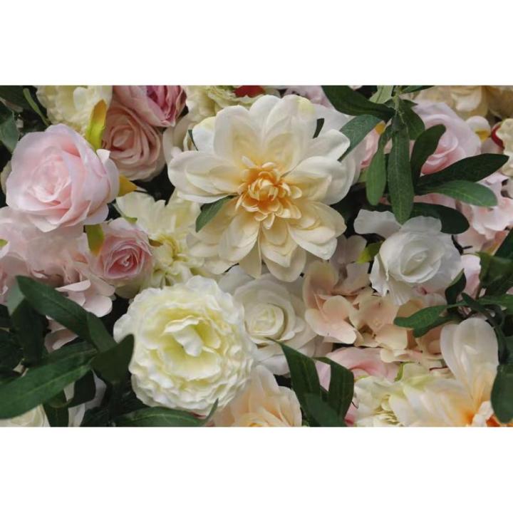 Künstliche Blumen-Wandpaneele, Blumen-Wandmatte, Seidenrosen-Blumenpaneele Für Hintergrund, Hochzeit, Wanddekoration(2M*2M)