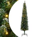Kunstkerstboom, slank, dennenboom, kerstboom, oncht, kerstdecoratie met 150 leds, 150 cm
