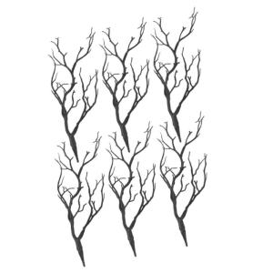6St Faux Geweih Zubehör künstliche Geweihe Äste Baum künstliche Geweihzweige kunstpflanze kunstplflanze swor DIY-Zweige für Blumenarrangements Vase-Zweig-Dekorationen Plastik 