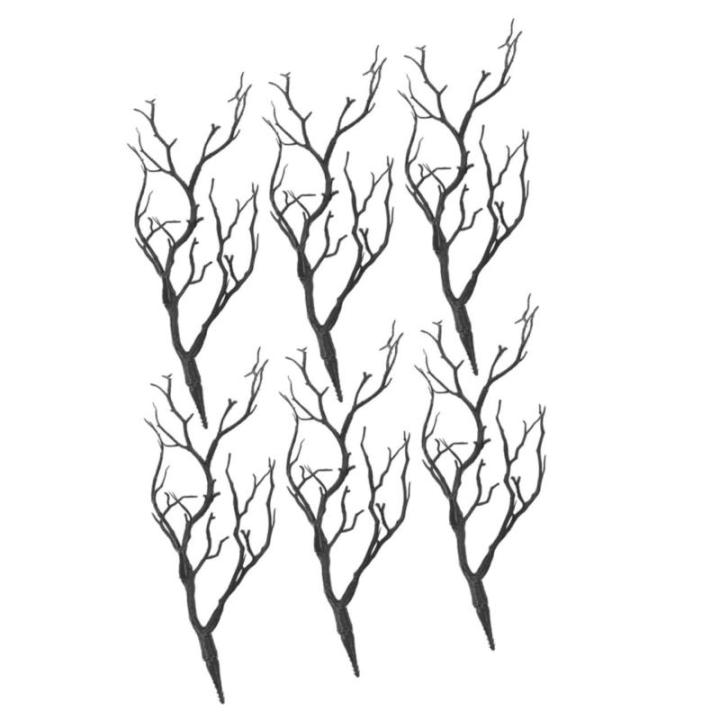 6St Faux Geweih Zubehör künstliche Geweihe Äste Baum künstliche Geweihzweige kunstpflanze kunstplflanze swor DIY-Zweige für Blumenarrangements Vase-Zweig-Dekorationen Plastik 