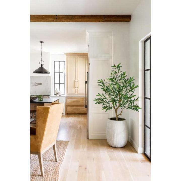 120 cm, olijfboom, kunstplant, grote , nep plastic planten in pot, kunstboom, als echt voor woondecoratie, kamerdecoratie, slaapkamerdecoratie