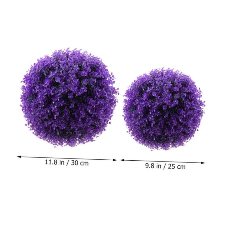 4 Stück Eukalyptus-grasball Künstliche Grünpflanzen-dekorationskugeln Decke Grasball Lavendel Formschnitt Ball Simulation Formschnittbälle Künstliche Zimmerpflanzen Plastik Vi