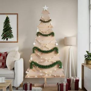 Weihnachtsbaum Holz zum Schmücken 180 cm Massivholz KieferNatur