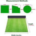 Premium-Kunstrasenrolle, realistischer Kunstrasen für Garten, Rasen, lichtecht, synthetische Grasmatte für Landschaftsterrassen, 2 x 4 m