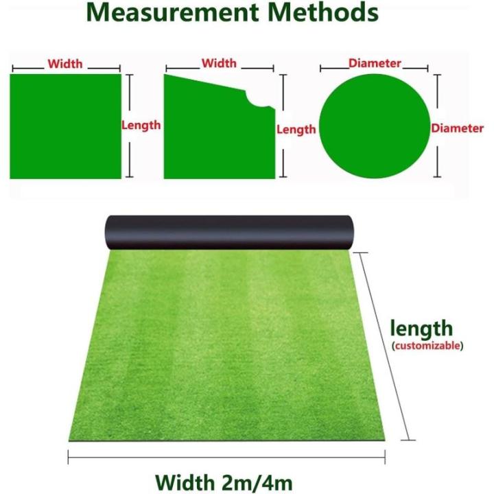 Premium-Kunstrasenrolle, realistischer Kunstrasen für Garten, Rasen, lichtecht, synthetische Grasmatte für Landschaftsterrassen, 2 x 4 m