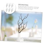 24 STK Halloween-Dekorationssimulationsanlage Weihnachtsbaumzweig gefälschtes Zweigzubehör kunstpflanze Halloween Dekoration Links einmachgläser dekorative Pflanzenzweige Plasti