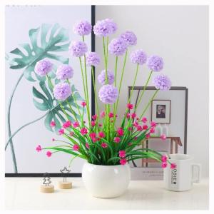 Kunstblumen Künstliche Blumen mit Topf, Kunstpflanzen, künstliche Seidenblumen für Hausdekorationen, Lobby, Badezimmer, Hochzeit, Büro für jeden Anlass