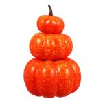 3st Schaumkürbis Halloween-kürbis-Ornamente Realistisches Kürbismodell Obstsammelfiguren Simulationskürbis Gestapelte Künstliche Kürbisdekoration Gestapeltes Kürbisdekor Ora