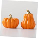 pompoen decoratie sculptuur kunstmatige pompoenen Halloween pompoen Halloween pompoen Halloween tafeldecoraties Halloween home decor Halloween tafel accent pompoen figuur van keram