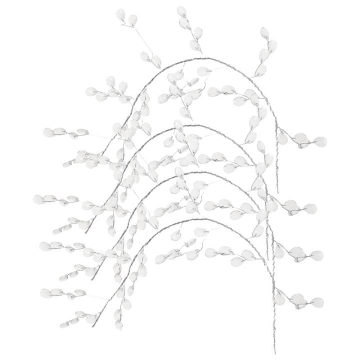 8 Stück Kristallperlen Blumen Hochzeit Pflanzen Perlen Blumenzweig Blumen Bastelperlen Acryl Blumenzweig Künstliche Blumenzweige Heimdekoration Hochzeit Blumen