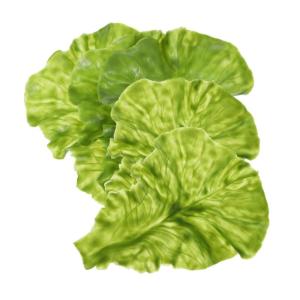5st Pflanzliche Requisiten Künstliche Vegetarische Mittelstücke Gemüse-Display-Requisite Simulationsgemüse Gefälschtes Gemüsemodell Gemüseblatt-Requisite Fake-Food-dekor PVC
