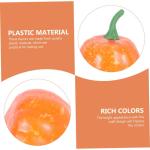 6 Sätze Künstlicher Kürbis Künstliches Kürbisdekor Kürbiskernstück Ernten Halloween-kürbis-Requisite Mini-dekor Herbstdeko Lebhafter Kürbis Kürbis-dekor Yellow Plastik 10