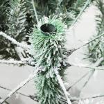 Luxuriöser Weihnachtsbaum aus Kiefer für drinnen und draußen, schneebedeckter künstlicher Weihnachtsbaum (weiß, 210 cm) (weiß, 180 cm)
