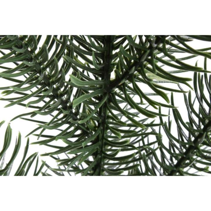 Kunstdennentak/kersttak karpaten spuitgietwerk met 5 punten, kleur donkergroen (12 stuks)