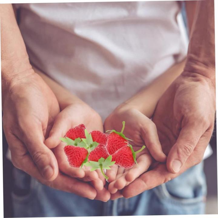 5 Sätze Simulierte Erdbeeren Künstliche Früchte Erdbeeren Küchendekoration Falsche Früchte Künstliche Erdbeeren Künstliche Erdbeeren Mini Spielzeug 18 Stück * 5