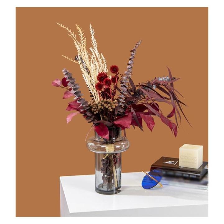 Kunstblumen Künstliche Blumen – leichte Luxus-Wohndekoration, Trockenblumen und Kieselgel – Elegante Vasen-Ornamente für Wohnzimmer für jeden Anlass
