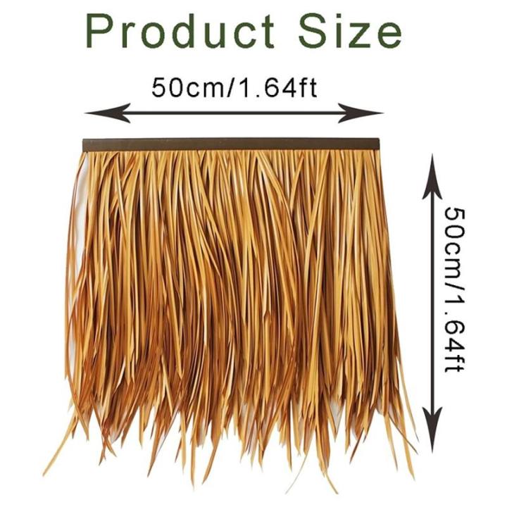 Palm Thatch Läufer Roll künstliche Thatch Fliese Kunststoff Thatch künstliche für Park Seaside Scenic Spot Dekoration Stroh Dach Traufe Fake Thatch Bauernhaus Dachdekoration St