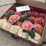 8Cm Rose Bloemen Bruids Boeketten Voor Bruiloft Tafel Thuis Party Decoraties Diy Plakboek Benodigdheden (A,30 Stks)