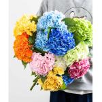 Kunstblumen Wunderschöne Hortensien-Blumensträuße aus Kunstseide, DIY-Blumendekor, Heimdekoration mit Stielen, Tischdekoration für jeden Anlass