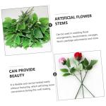 280 STK Rosenstiel Simulierte Blumenstiele Material Für Künstliche Blumen Künstlicher Eukalyptus Künstliche Rosenblätter in Großen Mengen Blütenstiel Mit Blättern Hojas Kun