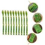 20 STK Simulierte Spargel-Ornamente Realistische Pflanzliche Ornamente Spargel Dekor Spargel-Modelle Gefälschtes Lebensechtes Gemüse Vortäuschen Spielzeug Gemüse Obst PVC