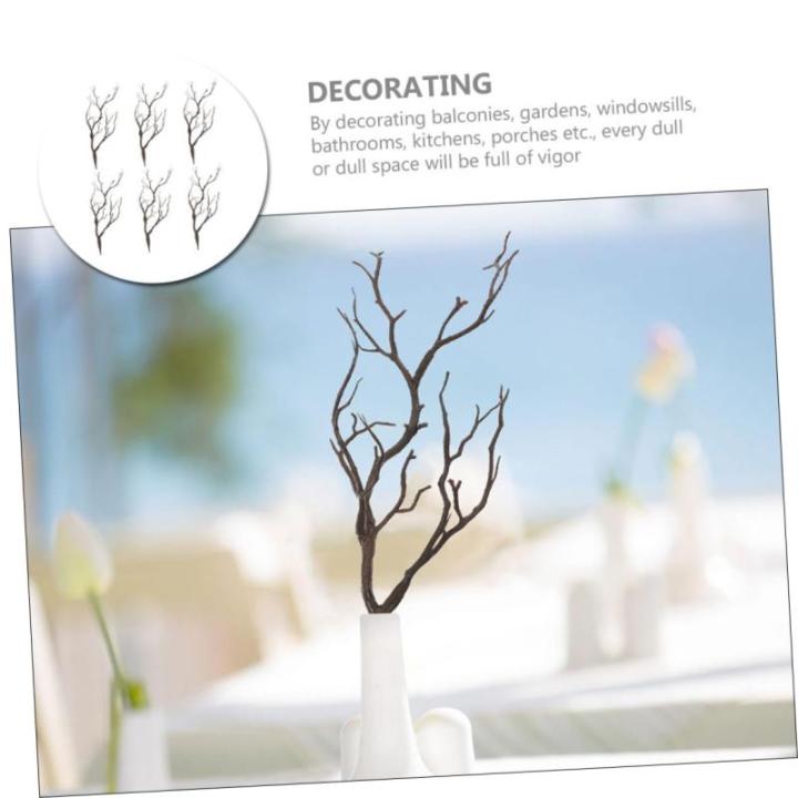 18 STK Halloween-Dekorationssimulationsanlage kunstpflanze Halloween Dekoration DIY Bastelzweige gefälschtes Zweigzubehör Links einmachgläser Vase füllende Zweige Halloween-Pfl