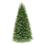 Weihnachtsbaum aus grüner PVC-Kiefer, 300 cm, unbeleuchteter künstlicher Weihnachtsbaum für den Innenbereich, mit Scharnier, schwer entflammbar, schmaler Baum für die Weihnacht