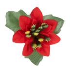Decoratieve bloemen, , bloemen, verschillende soorten, ca. diameter 8 cm (kerstster 2 - rood - 20 stuks)
