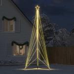 LED Weihnachtsbaum Aussen Kegelform Weihnachtsbaum Metall Groß Warmweiß 861 LEDs Tannenbaum Lichterbaum Weihnachtsdeko Aussen Weihnachtsbaum Tanne 478 cm
