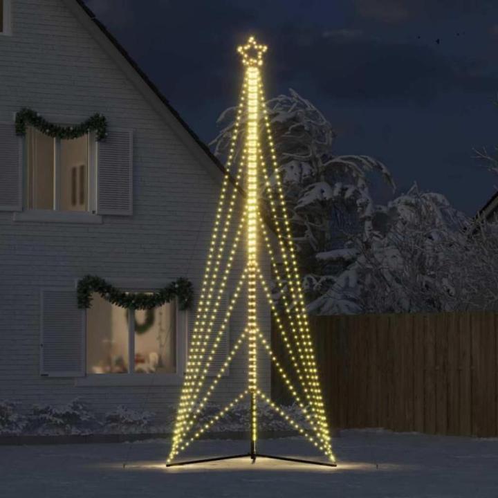 LED Weihnachtsbaum Aussen Kegelform Weihnachtsbaum Metall Groß Warmweiß 861 LEDs Tannenbaum Lichterbaum Weihnachtsdeko Aussen Weihnachtsbaum Tanne 478 cm