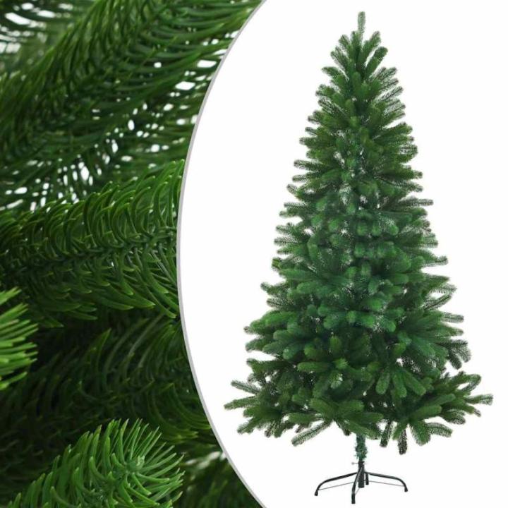 Künstlicher Weihnachtsbaum mit Beleuchtung & Kugeln mit LED Beleuchtung 150 cm Grün