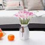 20 stuks kunstmatige Calla lelie, bruid, latex, ware aanraking, familie, decoratie, feest, bruiloft, hotel, decoratie, boeket (paars)