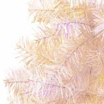Künstlicher Weihnachtsbaum Schillernde Spitzen Weiß 150 cm PVC
