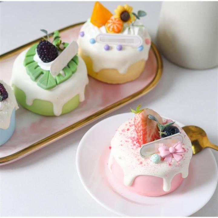 Fake Kuchen künstliche Kuchen 6 Stücke Simulation Kuchen Schöne Kuchen Lebensmittel Modelle Lebensechte Gefälschte Kuchen Hause Dekore Realistisches Essen