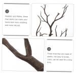 4 stuks Halloween-decoratie takken kunstdennentakken faux tote takken knoppen decoratieve takken tafeldecoratie eettafel kunstmatige geweiboomtakken nep gedroogde takken plastic
