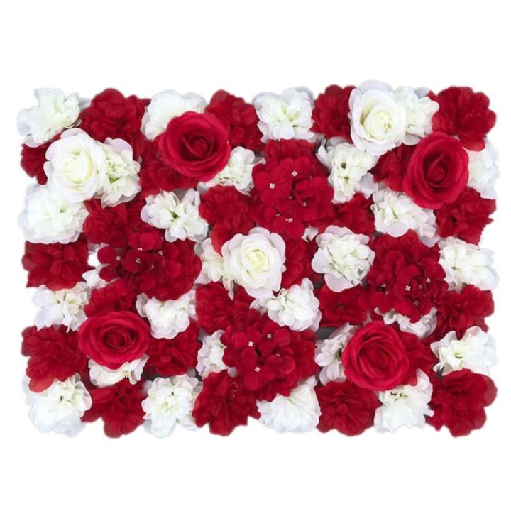 1 stuk 40 cm x 60 cm bloemenwandpaneel, , wandpaneel, bloemen, achtergrond, voor bruiloft, verjaardag, feest, woondecoratie, wanddecoratie, rood B