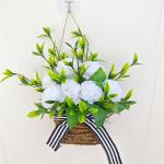 Frühling Pfingstrose Blume Korb Kranz Simulierte Blumen Korb Tür Behänge